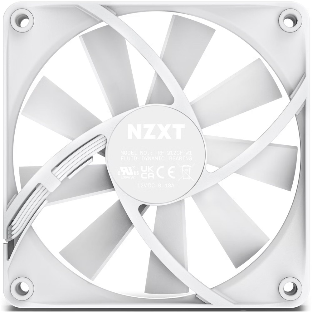 NZXT 120 mm Quiet Airlfow fehér hűtőventilátor