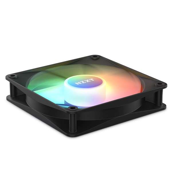 NZXT F120RGB Core 120mm Hub-mounted LED Triple fekete hűtőventilátor + RGB vezérlő