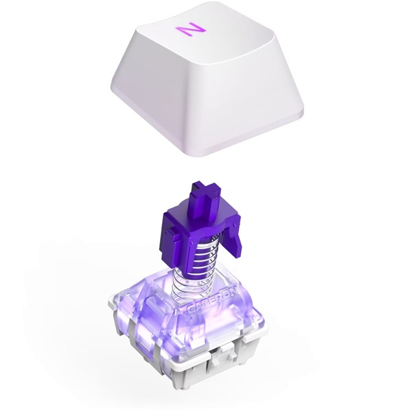 NZXT Function 2 Full Size US fehér vezetékes gamer billentyűzet