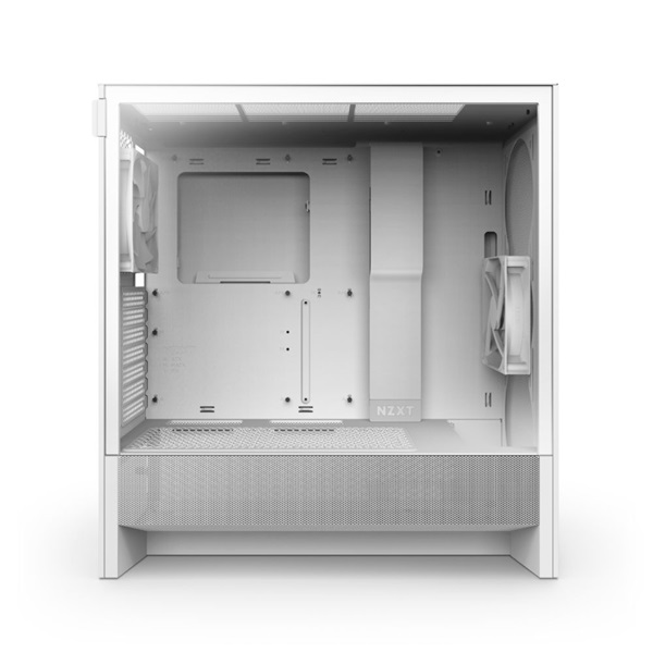 NZXT H5 Flow (2024) fehér (táp nélküli) ablakos mATX ház