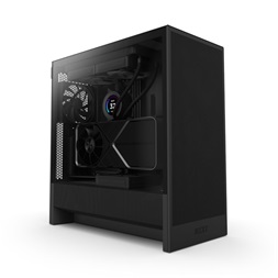 NZXT H5 Flow (2024) fekete (táp nélküli) ablakos mATX ház