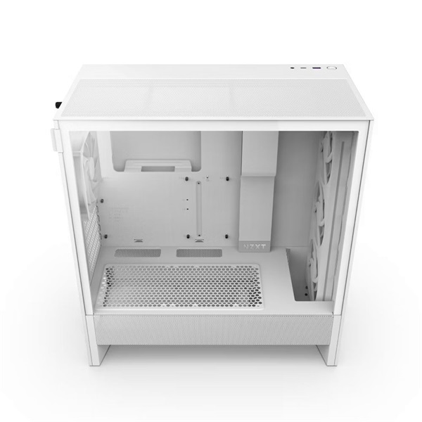 NZXT H5 Flow RGB (2024) fehér RGB (táp nélküli) ablakos mATX ház