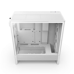 NZXT H5 Flow RGB (2024) fehér RGB (táp nélküli) ablakos mATX ház