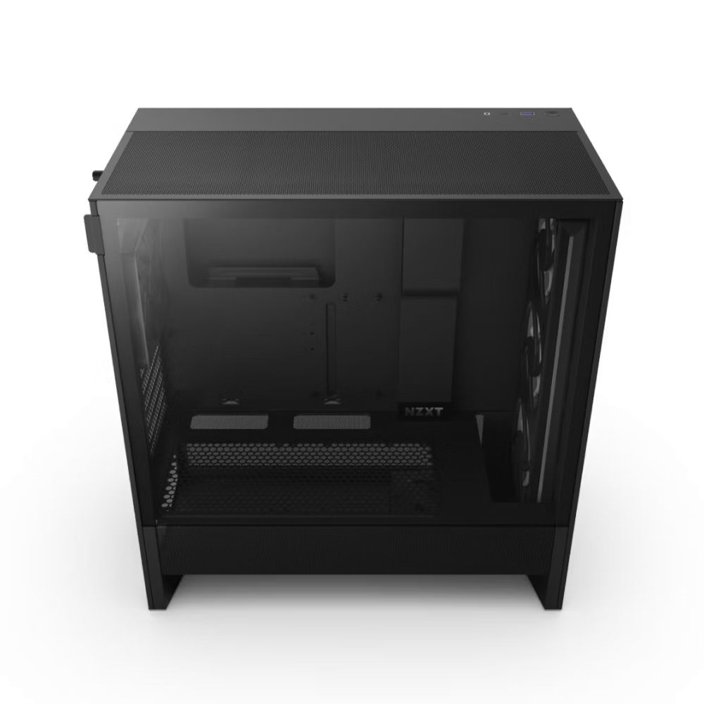 NZXT H5 Flow RGB (2024) fekete RGB (táp nélküli) ablakos mATX ház