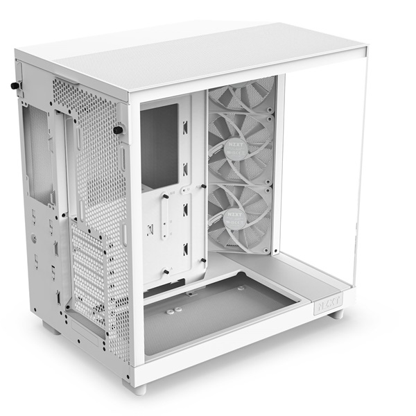 NZXT H6 Flow (2023) fehér (táp nélküli) ablakos ATX ház