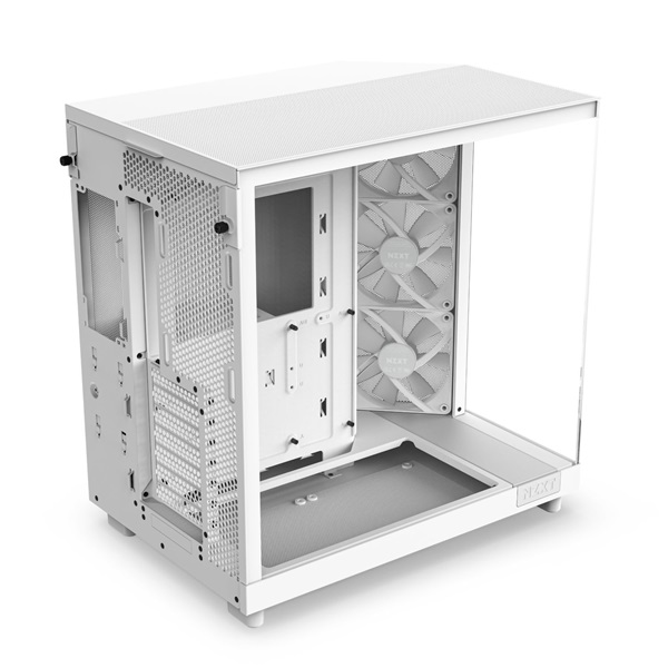 NZXT H6 Flow RGB (2023) fehér (táp nélküli) ablakos ATX ház (Újracsomagolt)