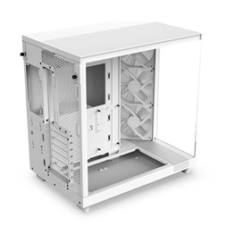 NZXT H6 Flow RGB (2023) fehér (táp nélküli) ablakos ATX ház (Újracsomagolt)