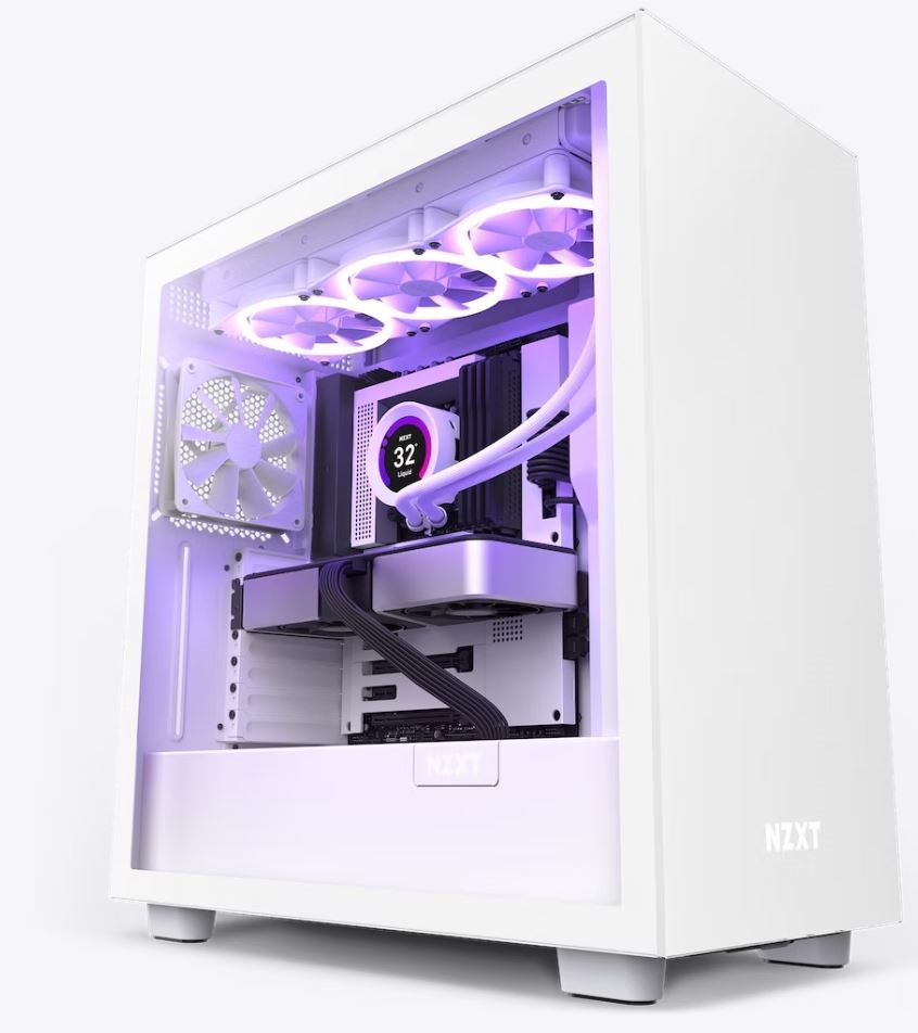 NZXT H7 Fehér (Táp nélküli) ablakos ATX ház