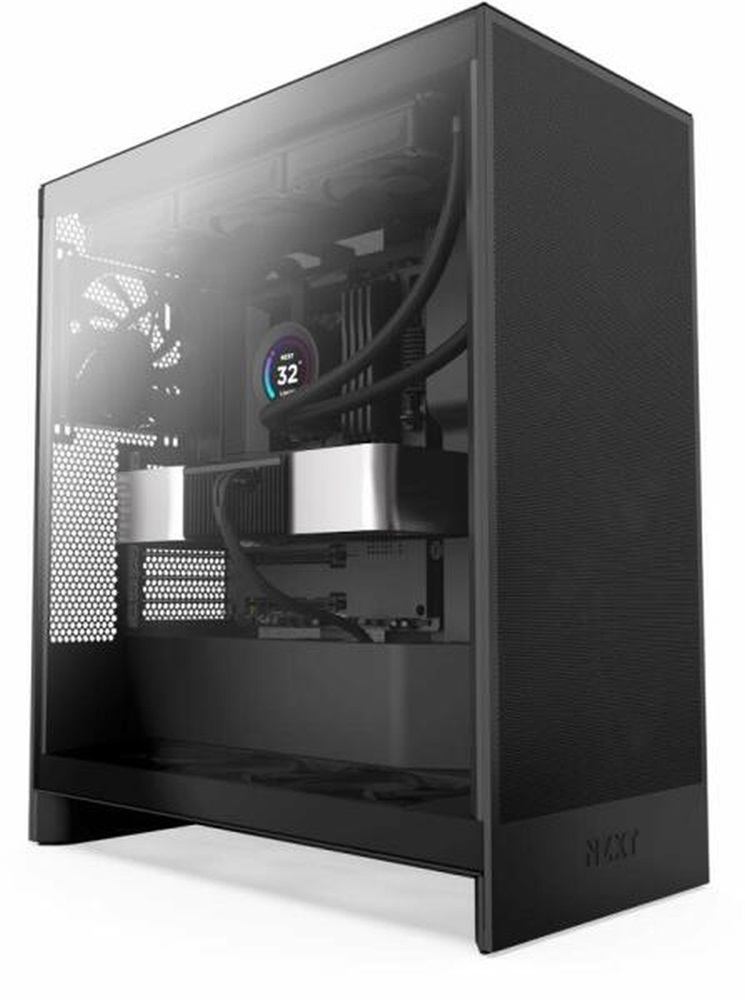 NZXT H7 Flow 2024 Fekete (Táp nélküli) ablakos ATX ház