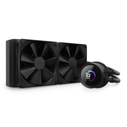 NZXT Kraken 240 240mm 2x120mm AIO LCD fekete vízhűtéses processzor hűtő