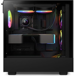 NZXT Kraken 240 240mm 2x120mm AIO RGB LCD fekete vízhűtéses processzor hűtő