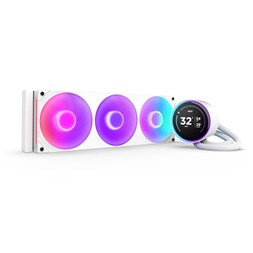 NZXT Kraken Elite 360 RGB V2 360mm fehér vízhűtéses processzor hűtő