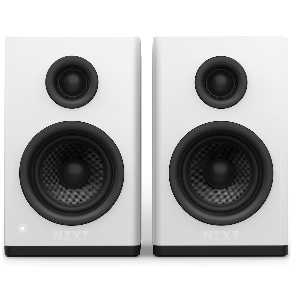 NZXT Relay Gaming Speakers 3" V2 fehér hangszóró pár