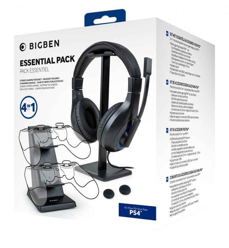 Nacon 2807402 Essential Pack PS4 headset csomag (Újracsomagolt)