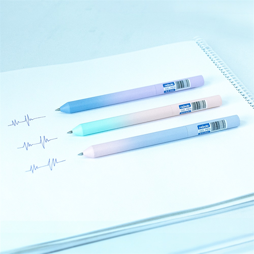 Nebulo 0,5 mm gradiens mintás kék zselés toll