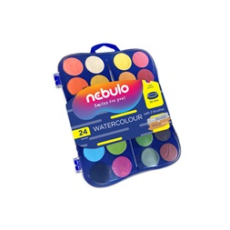 Nebulo 30 mm 24 db ecsetes vízfesték készlet