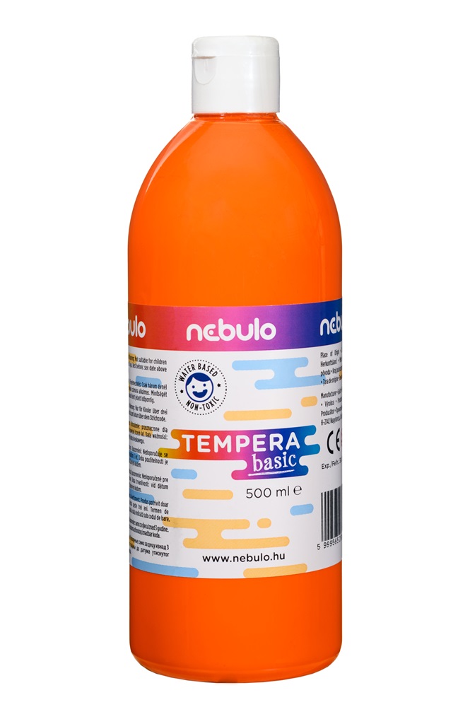 Nebulo 500 ml-es narancssárga tempera festék