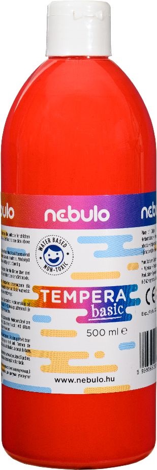 Nebulo 500ml-es piros tempera festék