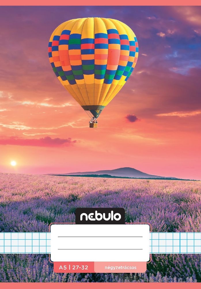 Nebulo Cuki minták A5 27-32 tűzött kockás füzet