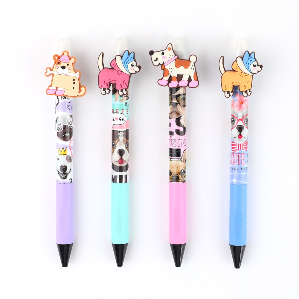 Nebulo Darling dogs radírozható nyomógombos zselés toll