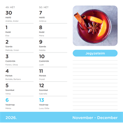 Nebulo Fűszernövény 2026 2 heti mágneses naptár