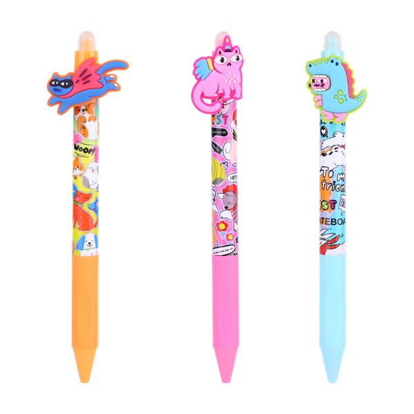 Nebulo Jelmezes macskák radírozható nyomógombos zselés toll