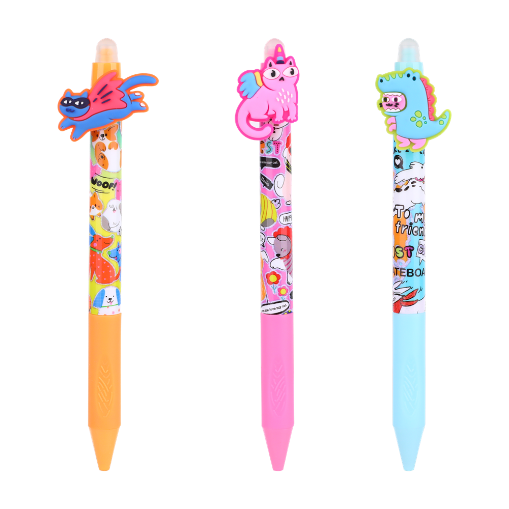 Nebulo Jelmezes macskák radírozható nyomógombos zselés toll