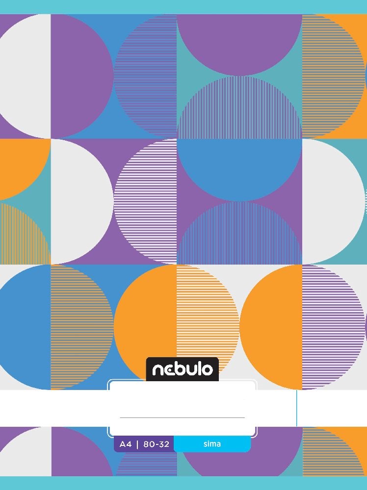 Nebulo L-Design A4 80-32 tűzött sima füzet