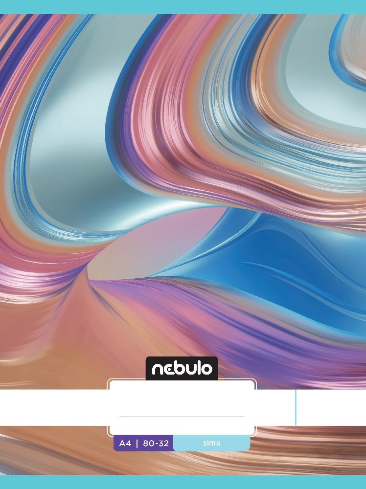 Nebulo L-Design A4 80-32 tűzött sima füzet
