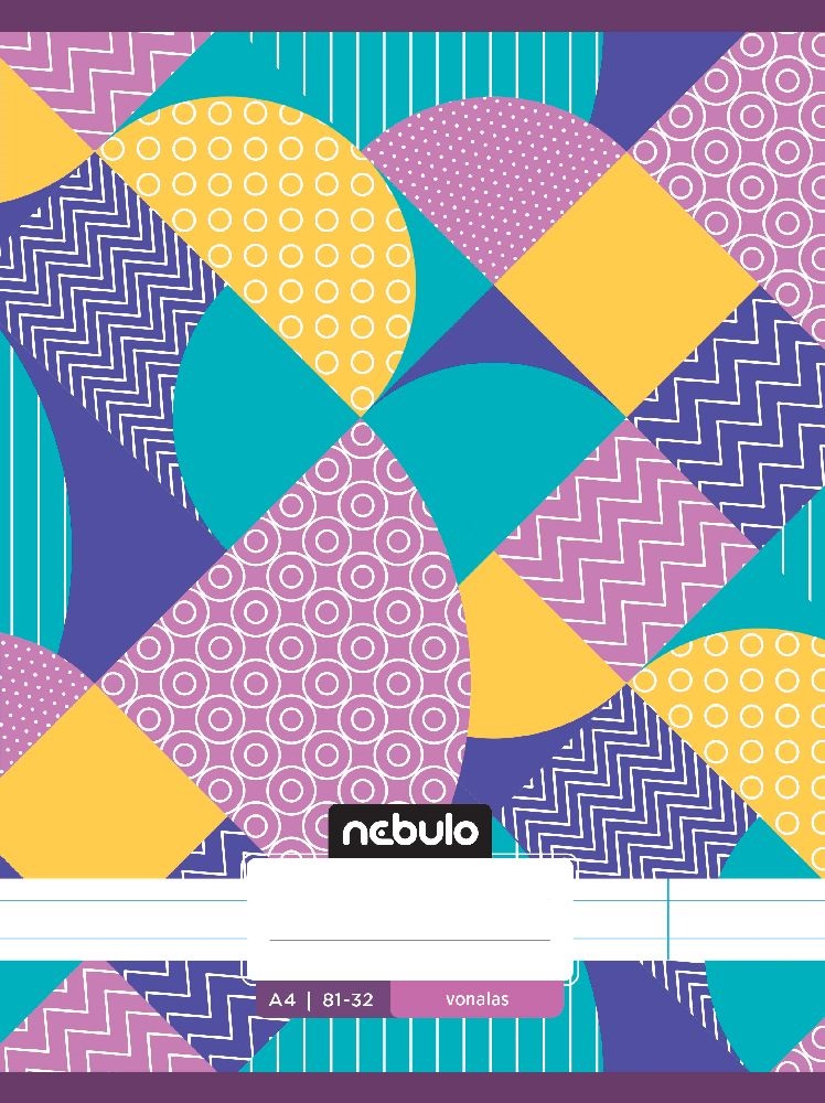 Nebulo L-Design A4 81-32 tűzött vonalas füzet