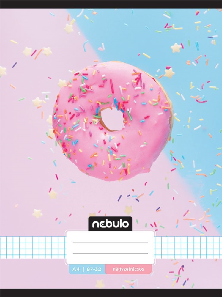 Nebulo L-Design A4 87-32 tűzött kockás füzet