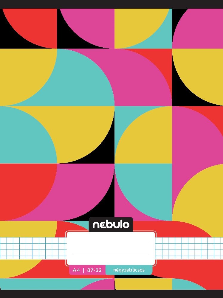 Nebulo L-Design A4 87-32 tűzött kockás füzet