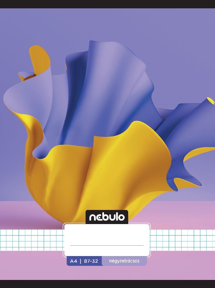Nebulo L-Design A4 87-32 tűzött kockás füzet