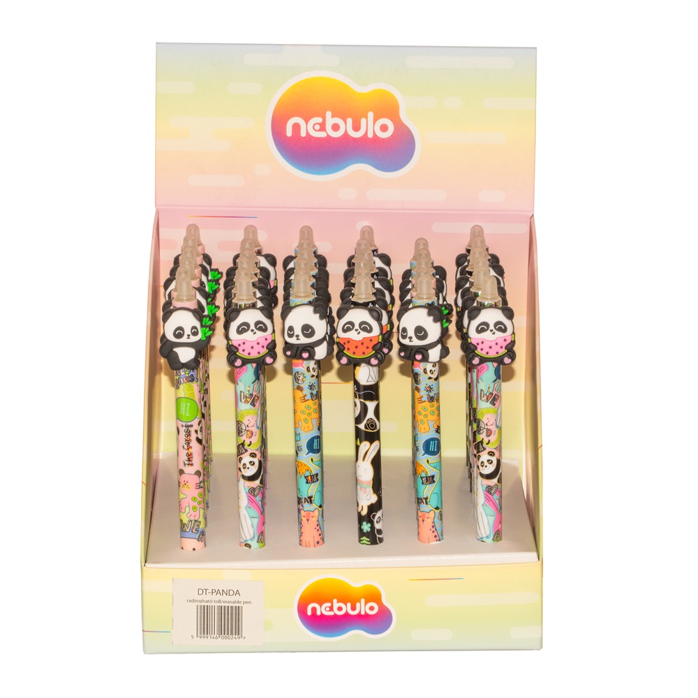 Nebulo Panda II radírozható nyomógombos zselés toll