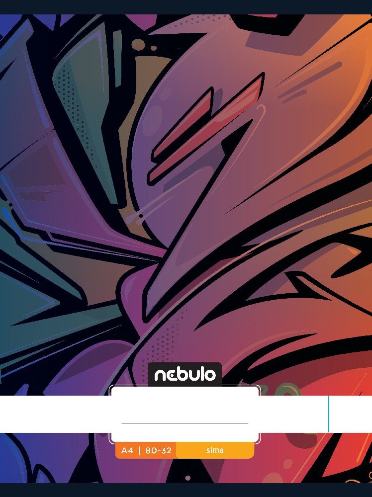 Nebulo Xtreme A4 80-32 tűzött sima füzet