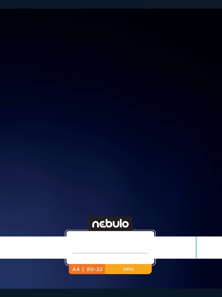 Nebulo Xtreme A4 80-32 tűzött sima füzet