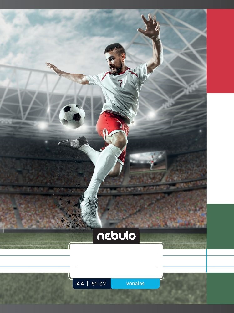 Nebulo Xtreme A4 81-32 tűzött vonalas füzet