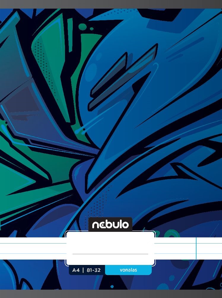 Nebulo Xtreme A4 81-32 tűzött vonalas füzet
