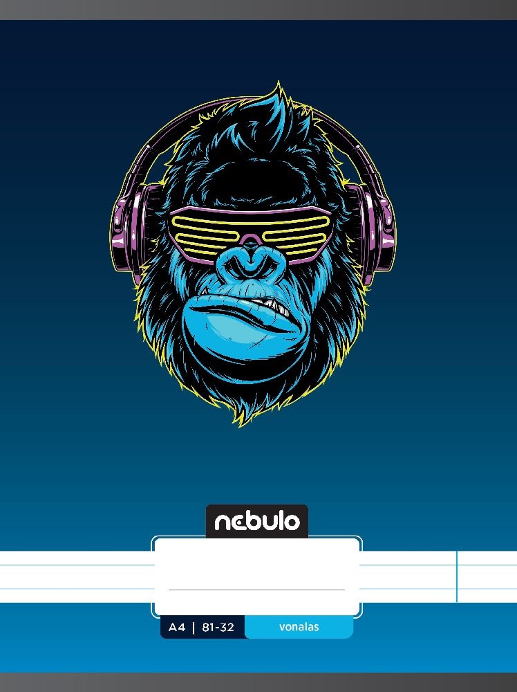 Nebulo Xtreme A4 81-32 tűzött vonalas füzet