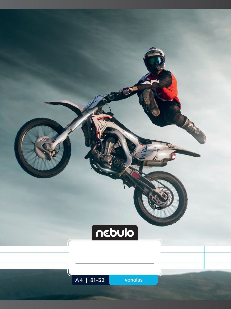Nebulo Xtreme A4 81-32 tűzött vonalas füzet