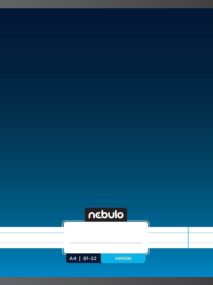 Nebulo Xtreme A4 81-32 tűzött vonalas füzet