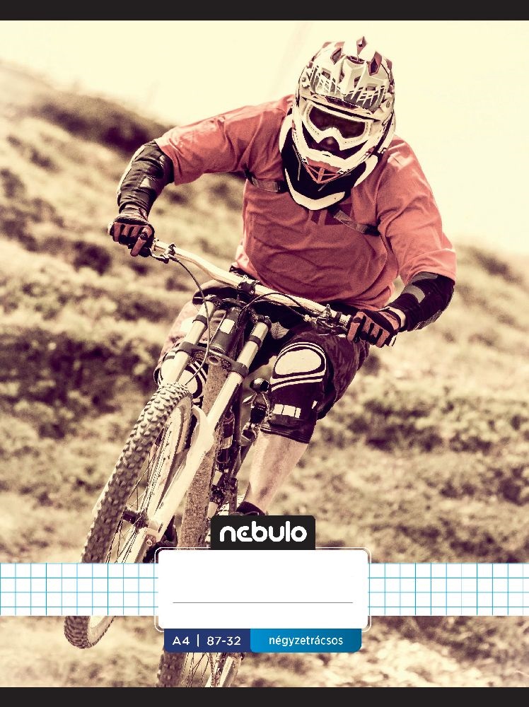 Nebulo Xtreme A4 87-32 tűzött kockás füzet