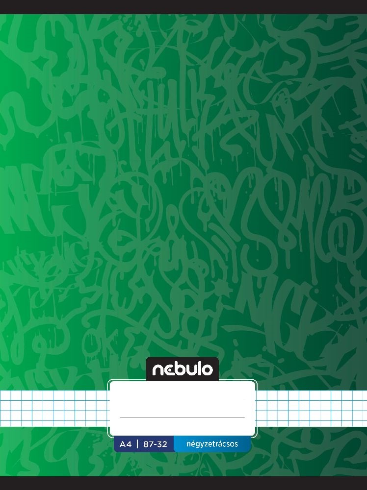 Nebulo Xtreme A4 87-32 tűzött kockás füzet