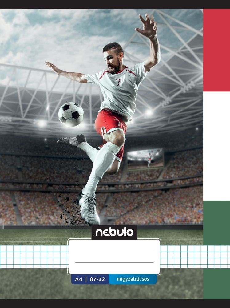 Nebulo Xtreme A4 87-32 tűzött kockás füzet