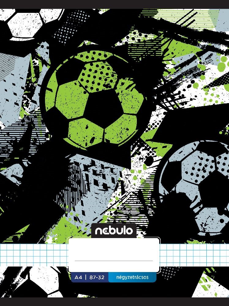 Nebulo Xtreme A4 87-32 tűzött kockás füzet