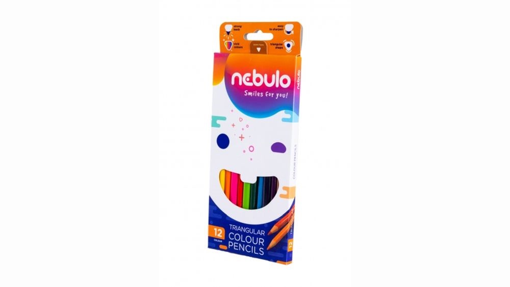 Nebulo háromszögletű 12 db-os színesceruza készlet