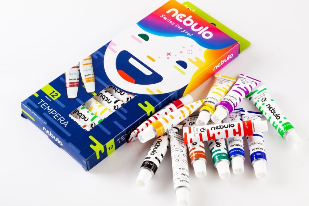 Nebulo 12 féle színű tempera készlet
