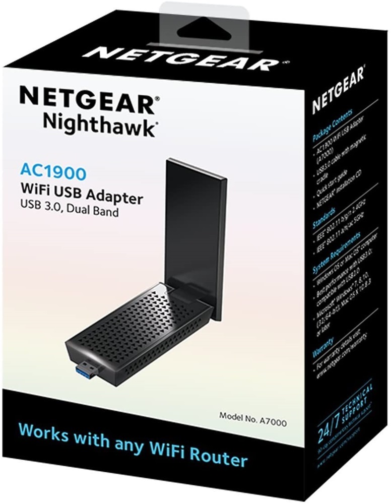 Netgear A7000 Nighthawk AC1900 Vezeték nélküli USB3.0 adapter