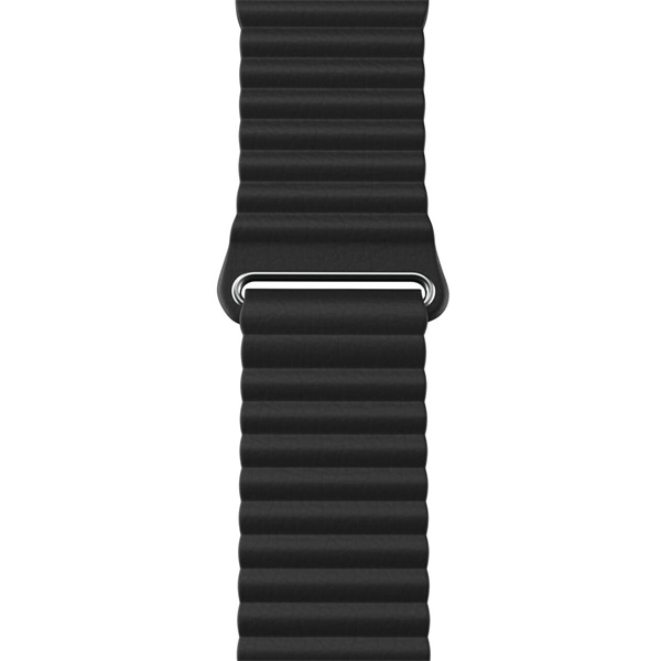 NextOne AW-4244-LTHR-BLK Apple Watch 42/44/45mm fekete bőr óraszíj