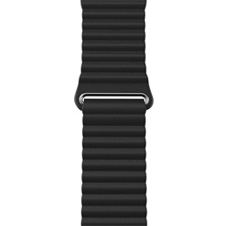 NextOne AW-4244-LTHR-BLK Apple Watch 42/44/45mm fekete bőr óraszíj